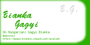 bianka gagyi business card
